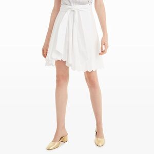 Club‎ Monaco Vidorus Scallop Tie Skirt White 4